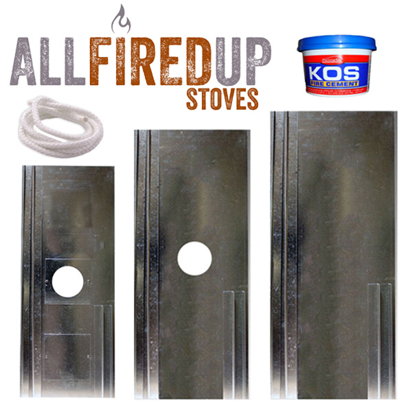Chimney Register Closure Plates For Wood Burning Stoves With 5" and 6